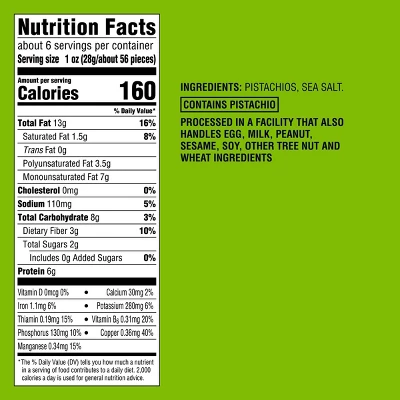 Sea Salt Dry Roasted Pistachio Kernels - 5.5oz - Good & Gather™ 5 Sea Salt Dry Roasted Pistachio Kernels - 5.5oz - Good & Gather™ - Image 3