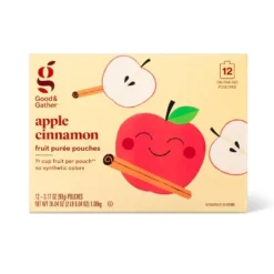 Apple Cinnamon Fruit Puree Pouches - 12ct - Good & Gather™ -Good & Gather GUEST b1f4532b 0bed 4b40 a13f 8b5c8e004dfc
