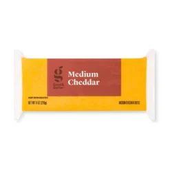 Medium Cheddar Cheese - 8oz - Good & Gather™ 7 Medium Cheddar Cheese - 8oz - Good & Gather™ -Good & Gather GUEST b30a9170 f712 4346 b0c9 4c802f367ad1