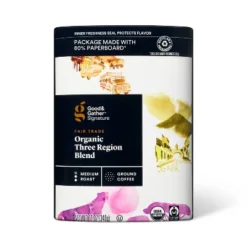 Signature Coffee Organic Three Region Blend Medium Roast Ground Coffee - 12oz - Good & Gather™ -Good & Gather GUEST b5b79b03 7dc3 47ee baed 988f43d61940