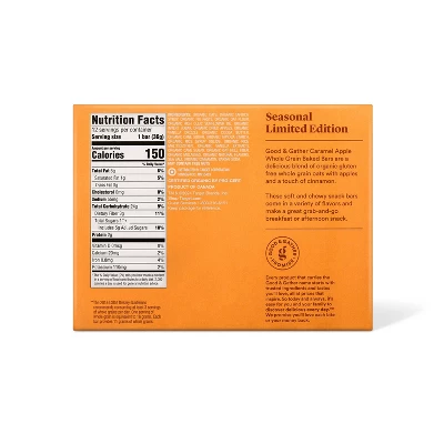 Caramel Apple Whole Grain Baked Bar - 15.24oz - Good & Gather™ 3 Caramel Apple Whole Grain Baked Bar - 15.24oz - Good & Gather™