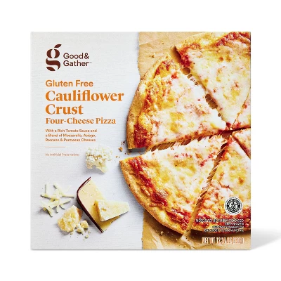 Gluten Free Cauliflower Crust Four Cheese Frozen Pizza - Good & Gather™ 5 Gluten Free Cauliflower Crust Four Cheese Frozen Pizza - Good & Gather™ - Image 3