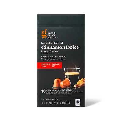 Naturally Flavored Cinnamon Dolce Espresso Capsules - 10ct - Good & Gather™ 5 Naturally Flavored Cinnamon Dolce Espresso Capsules - 10ct - Good & Gather™ - Image 3