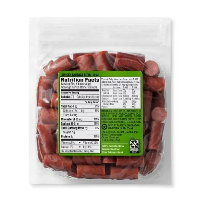 Turkey Sausage Snack Bites - 8oz - Good & Gather™ 4 Turkey Sausage Snack Bites - 8oz - Good & Gather™ - Image 2