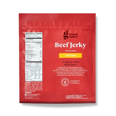 Teriyaki Beef Jerky - 2.85oz - Good & Gather™ 3 Teriyaki Beef Jerky - 2.85oz - Good & Gather™
