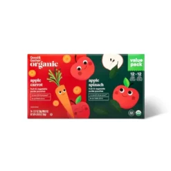 Organic Applesauce Pouches - Apple Carrot & Apple Spinach - Good & Gather™ -Good & Gather GUEST c387d59a 1c00 4d05 a6c7 d2c7e83495f0