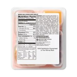 Uncured Ham & Cheddar Cheese Lunch Kit - 3oz - Good & Gatherâ„¢