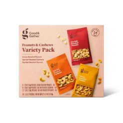 Peanuts And Cashews Variety Pack - 30oz/24ct - Good & Gather™ -Good & Gather GUEST c4ced0b1 e0d3 44e0 a029 c9170140d261
