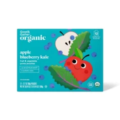 Organic Apple Blueberry Kale Fruit & Vegetable Puree Pouches - 38.04oz/12ct - Good & Gather™ 9 Organic Apple Blueberry Kale Fruit & Vegetable Puree Pouches - 38.04oz/12ct - Good & Gather™ -Good & Gather GUEST c73234fd c240 49eb a896 64dae32e8c37