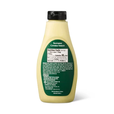 Serrano Crema Sauce - 8.1 Fl Oz - Good & Gather™ 3 Serrano Crema Sauce - 8.1 Fl Oz - Good & Gather™