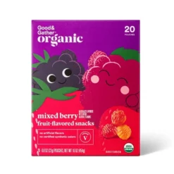 Organic Mixed Berry Fruit Snacks - 20ct - Good & Gather™ -Good & Gather GUEST caedfcb9 aa54 48f3 b4df 9b861d7062b5