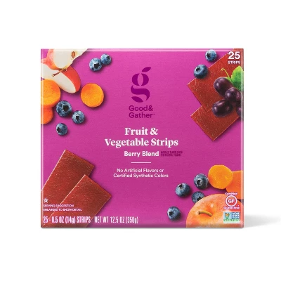 Berry Blend Fruit And Veggie Strips - 12.5oz/25ct - Good & Gather™ 5 Berry Blend Fruit And Veggie Strips - 12.5oz/25ct - Good & Gather™ - Image 3