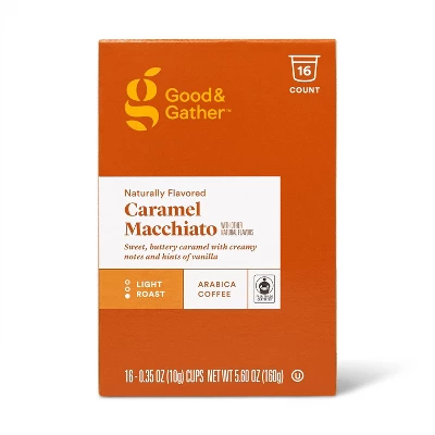 Naturally Flavored Caramel Macchiato Light Roast Coffee - 16ct Single Serve Pods - Good & Gather™ 5 Naturally Flavored Caramel Macchiato Light Roast Coffee - 16ct Single Serve Pods - Good & Gather™ - Image 3