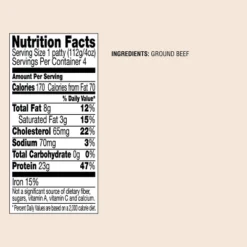 93/7 Ground Beef Burger Patties - 1lb - Good & Gather™ -Good & Gather GUEST ccef4f90 5b11 4844 941e 43654a9a5f2b
