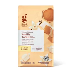 Naturally Flavored Vanilla Toffee With Other Natural FlavorsLight Roast Coffee - 12oz - Good & Gather™ -Good & Gather GUEST ce8f3cb1 cc3b 4521 bc73 3f0444fe1fb2
