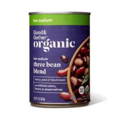 Organic Low Sodium 3 Bean Blend - 15oz - Good & Gather™ -Good & Gather GUEST d09774af 3a11 490f 90bd 25669ec91915