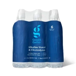Alkaline Water - 6pk/23.7 Fl Oz Bottles - Good & Gather™ -Good & Gather GUEST d1ff8b10 db58 4528 ab7a e1e4f2b7820d