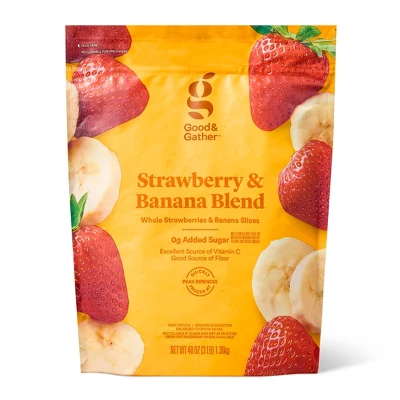 Strawberry Banana Frozen Fruit Blend - 48oz - Good & Gather™ 6 Strawberry Banana Frozen Fruit Blend - 48oz - Good & Gather™ - Image 4