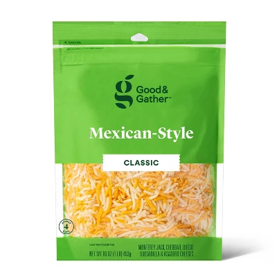 Shredded Mexican-Style Cheese - 16oz - Good & Gather™ 6 Shredded Mexican-Style Cheese - 16oz - Good & Gather™ - Image 4