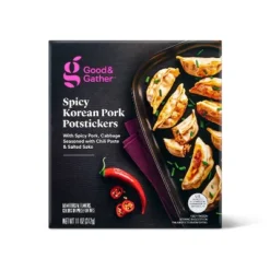 Frozen Spicy Korean Pork Potstickers - 11oz - Good & Gather™ 9 Frozen Spicy Korean Pork Potstickers - 11oz - Good & Gather™ -Good & Gather GUEST d442e934 33f9 43ec 8368 ad8ff1d4a25e