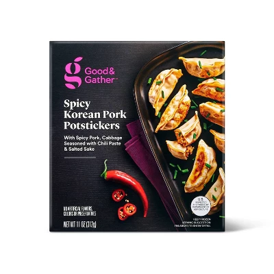 Frozen Spicy Korean Pork Potstickers - 11oz - Good & Gather™ 6 Frozen Spicy Korean Pork Potstickers - 11oz - Good & Gather™ - Image 4