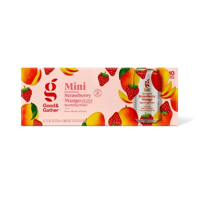 Strawberry Mango Sparkling Water - 10pk/7.5 Fl Oz Cans Good & Gather™ 7 Strawberry Mango Sparkling Water - 10pk/7.5 Fl Oz Cans Good & Gather™ - Image 5