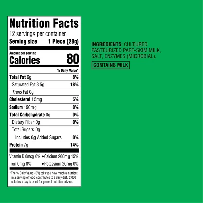 Low-Moisture Part-Skim Mozzarella String Cheese - 12oz/12ct - Good & Gather™ 5 Low-Moisture Part-Skim Mozzarella String Cheese - 12oz/12ct - Good & Gather™ - Image 3