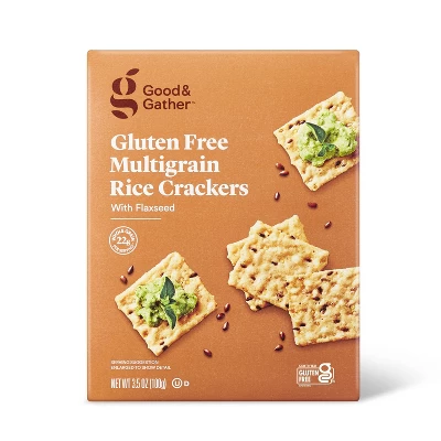 Gluten Free Multi-grain With Flax Rice Crackers - 3.5oz - Good & Gather™ 6 Gluten Free Multi-grain With Flax Rice Crackers - 3.5oz - Good & Gather™ - Image 4