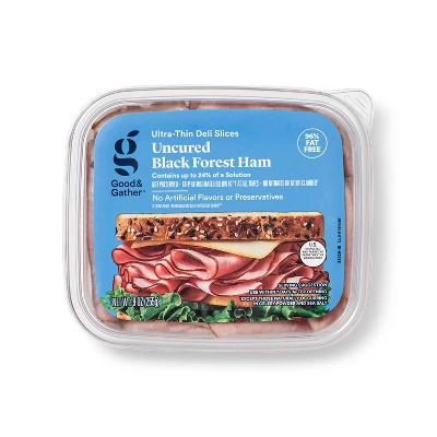 Uncured Black Forest Ham Ultra-Thin Deli Slices - 9oz - Good & Gather™ 6 Uncured Black Forest Ham Ultra-Thin Deli Slices - 9oz - Good & Gather™ - Image 4