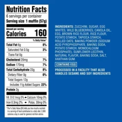 Frozen Gluten Free Blueberry Muffins With Zucchini And Oats - 12oz/6ct - Good & Gather™ 10 Frozen Gluten Free Blueberry Muffins With Zucchini And Oats - 12oz/6ct - Good & Gather™ -Good & Gather GUEST da11335c efdb 4eaa 9f84 189e09dfb21f