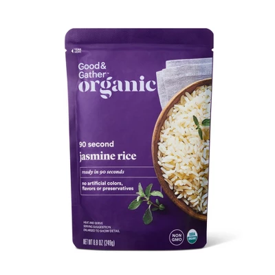 90 Second Organic Jasmine Rice Microwavable Pouch - 8.8oz - Good & Gather™ 6 90 Second Organic Jasmine Rice Microwavable Pouch - 8.8oz - Good & Gather™ - Image 4