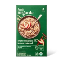 Organic Apple Cinnamon Instant Oatmeal Packets - 11.28oz/8ct - Good & Gather™ -Good & Gather GUEST dbefb31a 24f1 4b65 9ed7 14714526a4ec