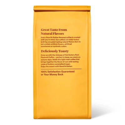 Naturally Flavored Hot Buttery Rum Light Roast Ground Coffee - 12oz - Good & Gather™ 4 Naturally Flavored Hot Buttery Rum Light Roast Ground Coffee - 12oz - Good & Gather™ - Image 2