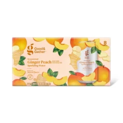Ginger Peach Sparkling Water - 8pk/12 Fl Oz Cans - Good & Gather™ -Good & Gather GUEST e17d296f ee66 4971 9166 2178fe7bd096