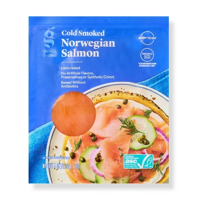 Norwegian Cold Smoked Salmon - 4oz - Good & Gather™ 5 Norwegian Cold Smoked Salmon - 4oz - Good & Gather™ - Image 3