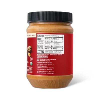 Organic Stir Peanut Butter Creamy - 28oz - Good & Gather™ 4 Organic Stir Peanut Butter Creamy - 28oz - Good & Gather™ - Image 2