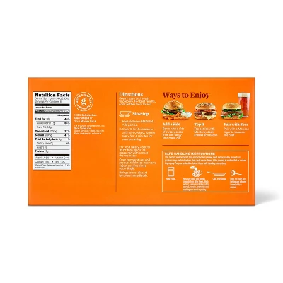 Queso Habanero Beef Patties - Frozen - 32oz/6ct - Good & Gather™ 3 Queso Habanero Beef Patties - Frozen - 32oz/6ct - Good & Gather™