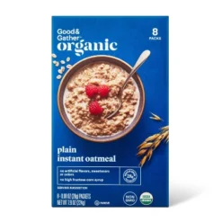 Organic Plain Instant Oatmeal Packet - 7.9oz/8ct - Good & Gather™ -Good & Gather GUEST ef582aba 2d7f 4775 b2ff 915b1208c260