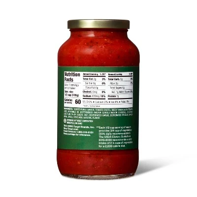 Tomato, Basil & Garlic Pasta Sauce - 24oz - Good & Gather™ 3 Tomato, Basil & Garlic Pasta Sauce - 24oz - Good & Gather™