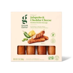 Jalapeno & Cheddar Chicken Sausage - 12oz - Good & Gather™ -Good & Gather GUEST f52f02c4 88cb 418a bff2 319e8d6c5106