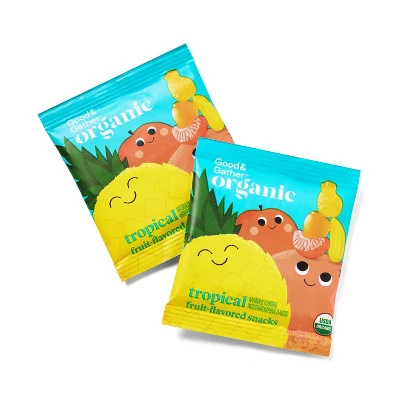 Organic Tropical Fruit Snacks - 8oz/10ct - Good & Gather™ 4 Organic Tropical Fruit Snacks - 8oz/10ct - Good & Gather™ - Image 2