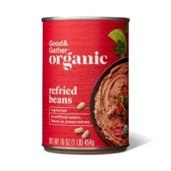 Organic Refried Pinto Beans 16oz - Good & Gather™ -Good & Gather GUEST f691d12f 3521 453a 9b20 044bb3eab46a