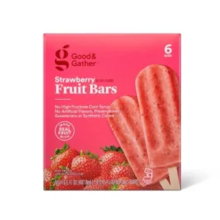 Frozen Strawberry Fruit Bars - 16.5 Fl Oz/6ct - Good & Gather™ 7 Frozen Strawberry Fruit Bars - 16.5 Fl Oz/6ct - Good & Gather™ -Good & Gather GUEST f8fa9f2e 0eeb 48dc 9fca b3c10ae8c29a