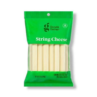 Low-Moisture Part-Skim Mozzarella String Cheese - 12oz/12ct - Good & Gather™ 6 Low-Moisture Part-Skim Mozzarella String Cheese - 12oz/12ct - Good & Gather™ - Image 4