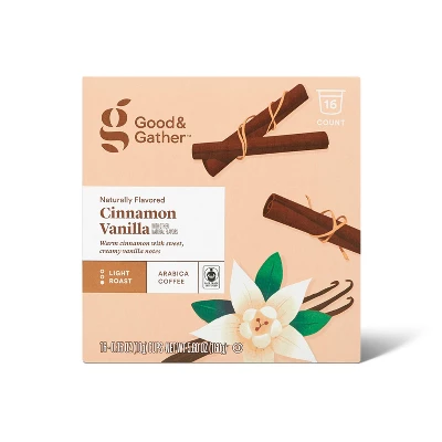 Naturally Flavored Cinnamon Vanilla Light Roast Coffee - 16ct Single Serve Pods - Good & Gather™ 6 Naturally Flavored Cinnamon Vanilla Light Roast Coffee - 16ct Single Serve Pods - Good & Gather™ - Image 4